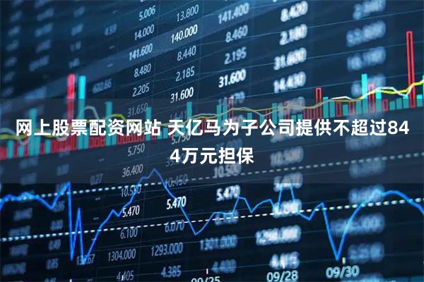 网上股票配资网站 天亿马为子公司提供不超过844万元担保