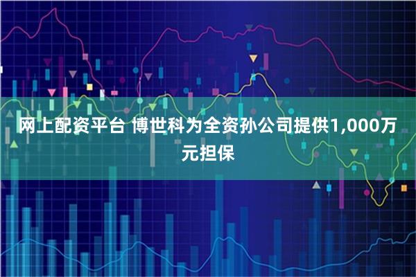 网上配资平台 博世科为全资孙公司提供1,000万元担保