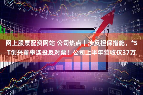网上股票配资网站 公司热点｜涉反担保措施，*ST创兴董事连投反对票！公司上半年营收仅37万
