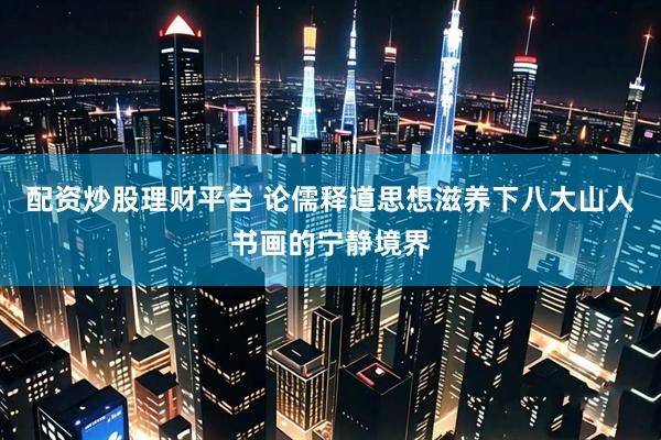 配资炒股理财平台 论儒释道思想滋养下八大山人书画的宁静境界